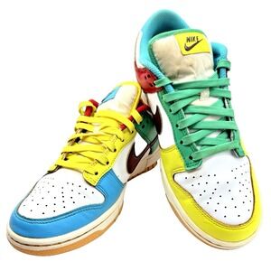 Nike Dunk Low Free 99 GS Sneakers Women 8 Colorful Sports Performance Basketball